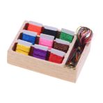 Toyvian 1 Takım Dollhouse Dikiş Kutusu Çocuk Buzdolabı Oyuncak Ev Araç Kiti Küçük Aksesuarlar Karton Bebek Evi Ev Bebekleri Minyatürler Için Oda Kutuları Mini Ev Süsleri Mini Bebek Odun