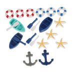 Toyvian 1 Takım Minyatür Model Figürler Mikro Yaz Plaj Kiti Plaj Figürleri Yaratıcı Tekne Modeli Plaj Tekne Oyuncak Mini Tekne Dekor Küçük Plaj Sandalyesi Mini Ev Ekleme Reçine