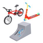 Toyvian 1 Takım Parmak Bisiklet Katlanır Scooter Oyuncaklar Parmak Spor Oyuncak Klavye Oyuncak Parmak Kaykayları Parmak Oyunu Oyuncaklar Park Kiti Çocuk Küçük Plastik Kaykay Parkı