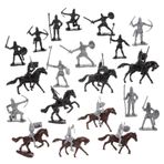 Toyvian 1 Takım Süvari Atı Modeli Şövalye Heykelciği Oyuncak Asker Modelleri Ortaçağ Şövalyesi Modelleri Asker Aksiyon Figürleri Şövalyeler Aksiyon Figürü Ayarlamak Çocuk Minyatür Plastik