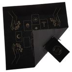 Toyvian 1 Takım Tarot Bezi Sunak Masası Tarot Kehanet Sahne Masa Altlıkları Sunak Bezi Masa Örtüleri Boyut Tablosu Tarot Masa Örtüsü Duvar Halıları Altar Çizelge Flanel Avrupa Tarzı