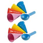 Toyvian 10 Parça Kar Konisi Kepçesi Sandbox Oyun Oyuncakları Oyuncak Oynamak Plaj Kepçe Kürek Kabuk Toplama Küreği Plastik Plaj Oyuncakları Takım Elbise Çocuk Kazma Kaşığı Dondurma