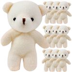 Toyvian 10 Parça Küçük Ayı Mezuniyet Ayı Peluş Yumuşak Peluş Ayılar Sırt Çantası Parti Iyiliklerini Taşı Minik Yumuşak Ayı Noel Ayılar Oyuncak Minik Ayılar Bebek Bez Noel Ayısı Şirin