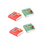 Toyvian 10 Parça Küçük Kitabı Kitap Dükkanı Mini Bebek Minyatür Kitap Figürleri Mini Reçine Figürleri Reçine Bebek Ingilizce Kitap Mini Reçine Kitap Mini Oyuncak Sahne Ders Kitabı Çocuk