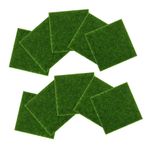 Toyvian 10 Parça yapay sahte yosun sahte çim mikrolandscape dekorasyonu yaşam alanı dekoru yeşil yosun minyatür futbol dış mekan ekici dolgusu peyzaj dekoratif pervane kimyasal elyaf Green