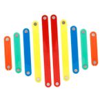 Toyvian 10 Parça yapboz eğitici oyuncaklar silme cümle şeritleri montessori öğrenme materyali beyaz tahta için mıknatıs şeritleri manyetik kesir oyuncak renkli cümle şeritleri plastik