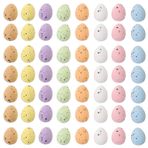 Toyvian 100 Adet El Işleri Için Mini Yumurtalar Bir Sürü Güvercin Sahte Kuş Yuvaları Dolgu Maddesi Sahte Yumurta Elektrikli Süpürge Dikey Renkli Yumurta Süsleri El Sanatları Köpük Minyatür