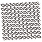 Toyvian 100 Bebek Ayakkabı Tokası Aksesuarları Ayarlanabilir Slayt Toka Minyatür Kemer Tokası Diy Patchwork Toka Üç Kaymalı Toka Bağlantı Elemanları Kıyafet Çocuk Metal Buton Asker