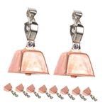 Toyvian 10pcs Metal Inek Zili Tezahürat Zili Otlatma Zil Ayı Zili Noel Inekbell Asılı Çan Hayvanlar Yüksek Sesli Çan