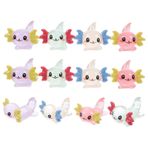 Toyvian 12 Adet Aydınlık Hayvan Heykelleri Peri Bahçe Hayvanları Heykelcik Ejderha Kaban Karanlıkta Parlıyor Parlak Minik Aksolotl Küçük Ev Süsü Ofis Küçük Hayvanlar Reçine Parlaklık