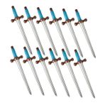 Toyvian 12 Adet şişme korsan kılıcı halloween decoration parti malzemeleri Cadılar Bayramı dekorasyonu patlamak temalı parti Cadılar Bayramı kostümü Çocuk Oyuncak şişme oyuncaklar pvc Blue