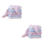 Toyvian 12 Gazlı Bez Havlu Emzirme Havlusu Kare Havlu Yüz Örtüsü Besleme Havlusu