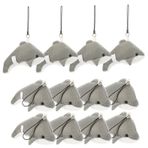 Toyvian 12 Yunus Anahtarlıklar Taşınabilir Deniz Hayvanları Anahtarlık Asılı Anahtarlık Mini Hayvan Peluş Anahtarlık Çanta Kolye Küçük Yunus Dekoratif Çanta Peluş Oyuncak Kısa Peluş