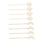 Toyvian 16 Adet El Yapımı Sihirli Değnek Bitmemiş Sihirli Değnek Bitmemiş Peri Değnek Ahşap Yıldız Değnekleri Kendi Prenses Asanı Yap Prenses Değnek Ay Tacı Odun Çocuk Jüpiter Duvar Yazısı