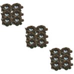 Toyvian 18 Parça Simüle Mini Kuş Yuvası Kuş Yuvası Dekoru Zanaat Için Kuş Yuvası Sahte Kuş Yuvası Yapay Kuş Yumurtaları Simülasyon Kuş Yuvası Oyuncak Bebek Evi Doldurucu Reçine