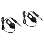 Toyvian 2 Adet 6.35mm Jack Klipsli Manyetik Akustik Keman Gitar Mandolin Buzuki Banjo Ukulele Lavta