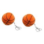 Toyvian 2 Adet Basketbol Anahtarlık Futbol Hediyelik Çanta Basketbol Sevgililer Günü Kartları Futbol Anahtar Zincirleri Basketbol Keseleri Futbol Topu Voleybol Oğlan Pp Pamuk Çocuk
