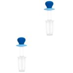 Toyvian 2 Adet Bebek Ilaç Besleyici Bebek Emziği Emzik Ilaç Dağıtıcısı Bebek Sıvısı Emzik Dağıtıcı Prematüre Emzik Hakaa Bebek Ilacı Ağız Sütü Yeni Doğan Basınçlı Kap Polipropilen