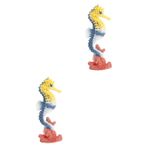 Toyvian 2 Adet Denizatı Plastik Oyuncak Denizatı Oyuncak Denizatı Heykelciği Akvaryum Saklanma Süslemeleri Balık Tankı Rakamlar Salas De Casa Için Decoraciones Ev Dekoru Okyanus Çocuk Kaya
