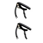 Toyvian 2 Adet elektro gitar kapo ukulele seçtikleri hafif gitar kapo gitar akortçusu akustik gitar capo ukulele kapo siyah kapo ayarlama aracı metal gitar kapo müzikal capo türkü alet