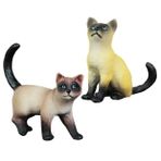 Toyvian 2 Adet köpek süsleri dogman oyuncaklar mikro manzara modeller çok işlevli kedi figürleri bonsai zanaat heykelleri yavru kedi süs eşyaları bonzai kedi oyuncak çocuk süslemek