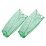 Toyvian 2 Adet Portatif Balıkçılık Net Çantası Balık Depolama Ağı Balıkçılık Ağı Katlanabilir Catchers Dişli Balıkçı Çantası Balıkçılık Malzemeleri Olta Takımı Green Naylon