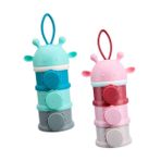 Toyvian 2 Adet üç katmanlı süt tozu kutusu buharlı tencere genişletilebilir loş acemi çözmek kobay hasır formül kabı bebek maması kabı süt tozu dağıtıcısı aperatif kapları süt tozu kabı pp