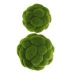 Toyvian 2 Adet Yosun Topu Saç Ekimi Küçük Topiary Topları Topiary Açık Küreleri Dekoratif Toplar Kurutulmuş Toplar Küre Dekoratif Yapay Dekorasyon Yapay Bitkiler Açık Yeşil