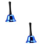 Toyvian 2 Adet Zil Oyuncak Çanlar Çalıyor Okul Zili Yılbaşı Jingle Bell Oyuncakları El Çağrı Zili Noel Servis Çanı Noel Baba El Çanı Oyun Çanları Müzikal Çalışma Masası El Krank Çocuk