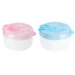 Toyvian 2 Dönen Süt Tozu Bölmesi Bebek Maması Bölücü Bebek Maması Dağıtıcı Formül Dağıtıcı Seyahat Bebek Süt Dağıtıcı Seyahat Süt Kabı Şeker Kabı Mühürlü Kutu Bölmek Plastik Döndürmek