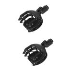 Toyvian 2 Mikrofon Şok Dağı mikrofon standı mikrofon destek ayağı mikrofon önleyici raf mikrofon desteği kaynağı mikrofon darbeye dayanıklı mikrofon tutucu plastik Black
