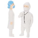 Toyvian 2 Profesyonel Bebek Süsleri Küçük Insanlar Şekilli Kalıp Mini Insan Modelleri Mankenler Peri Bahçeleri Figürleri Balık Tankı Süslemeleri Oyuncak Çocuk Reçine Heykel Simülatör