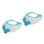 Toyvian 2 şampuan kulak kapağı çocuklar çocuk duşu siperliği bebek şampuanı duş boneleri yürümeye başlayan çocuk banyo duş şapka bebekler için saç yıkama şapkası sekme kulaklık