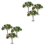 Toyvian 2 Set Yapay Minyatür Ağaç Modeli Diorama Ağaçları Kum Masası Gerçekçi Manzara Ağaçları Mini Ağaçlar Model Manzara Için 3 Adet * 2