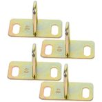 Toyvian 2 Takım Koltuk Minderi Kilidi Elektrikli Motosiklet Parçaları Motosiklet Yastık Kilidi Kilitli Koltuk Askısı Motosiklet Aksesuarları Scooter Aksesuarları Metal Golden 4 * 2