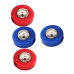 Toyvian 2 Takım Masaüstü Disk Iteleme Oyunu Masa Oyunu Haddeleme Boncuk Masaüstü Oyuncaklar Yuvarlanan Boncuklar Disk Iteleme Aksesuarları Küçük Tahta Toplar Çelik Kapalı Futbol Makinesi