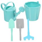 Toyvian 2 Takım Minyatür Bahçesi Bahçe Oyun Seti Kürek Süsleme Takım Elbise Açık Kürek Dekoru Plaj Kovaları Kova Bahçe Alet Setleri Süsleri Aracı Modeli Saksı Çocuk Dış Mekan Abs Plastik