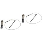 Toyvian 2 Takım pikap çubuğu gitar uç pimi stereo gitar kablosu müzik Enstrümanları gitarlar halk gitar malzemeleri pikap kablosu ile gitar jakı Eq tedarik Ekolayzer toplamak müzik aleti
