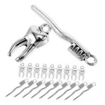 Toyvian 20 Adet Kolye Gerdanlık Kolye Fırçası DIY Takı Takılar Takı Yapımı Bulguları Kolye Takılar Takı Için Çekicilik Kolye Asılı Takılar Boyun Zinciri Süs Metal Gümüş