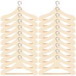 Toyvian 20 Adet Mini Simülasyon Askı Mini Askılar Asılı Elbise Askıları Oyuncak Bebek Giysileri Dolabı Bebek Dolabı Bebek Askıları Karton Slayt Ahşap Bebek Alaşım Ob11 Ev Elbise Askısı