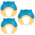 Toyvian 3 Adet Bebek Duş Şapkası Erkek Ve Kız Çocukları İçin Saç Yıkama Şampuanı Koruyucu Şapka Ayarlanabilir Bebek Saç Yıkama Kalkanı Yürümeye Başlayan Çocuk
