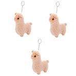 Toyvian 3 Alpaka Kolye Sevimli Hayvan Süsleri Koyun Anahtarlık Peluş Alpaka Hayvan Anahtarlıklar Alpaka Oyuncak Alpaka Süsler Kawaii Anahtarlık Çanta Kolye Anahtarlık Kısa Peluş