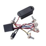Toyvian 3 Bant Ekolayzer Gitar Bas Ton Kablolama Eq Preamp Devresi Aktif Manyetik Jp Seti Gu51 Siyah