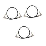 Toyvian 3 Parça Gitar Ses Kablosu Gitar Teli Amplifikatörü Tel Ve Gitar Müzik Enstrüman Deliği Ağı Bas Gitar Elektro Gitar Müzik Aleti Gitar Gürültü Azaltma Kablosu Pvc Siyah Deri Black