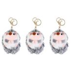 Toyvian 3 Parça Kirpi Anahtarlık çanta asılı kolye araba anahtarlıklar çanta anahtarlık tüylü anahtarlık anahtar aksesuar karikatür peluş anahtarlık çantalar Süs kısa peluş