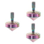 Toyvian 3 Parça Metal Üst Içme Kuşu Akordeon Hassas Mini Masaüstü Cayro Topaç Çocuklar Için Ayaklıklar Jiroskop Küçük Oyuncak Hediye Alaşım Huzursuz Yürümeye Başlayan Çocuk