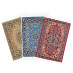 Toyvian 3 Parça Mini Oyuncak Kilim Türk Halısı Türk Halıları Küçük Halı Türk Paspas Kapı Önü Mini Zemin Mat Mini Paspas Mini Kilim Modeli Ev Çocuk Naylon Bot Ayakkabı