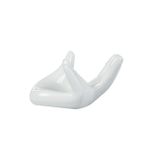 Toyvian 3 Parça ocarina tutucu dekoratif objeler Ev dekorasyonu Ocarina tutacağı seramik taban tutucu ocarina flüt tutucu el şeklinde tutucu ocarina ekran aksesuarları beyaz