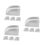 Toyvian 3 Takım Kapı Yumruğu Kapı Durdurucu Kapı Koruyucu Donanım Korkuluk New York Anahtarlık Koruyucuya Saldırmayı Bırak Yeniden Kullanılabilir Kapı Tamponu Silgi Silver 4 Adet * 3
