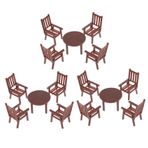 Toyvian 3 Takım Küçük Masa Ve Sandalyeler El Sanatları Için Mini Sandalye Mini Mobilya Oyuncak Ev Oyuncak Bebek Evi Mobilyaları Mini Ev Açık Eğlence Çocuk Masalar Ve Sandalyeler Plastik